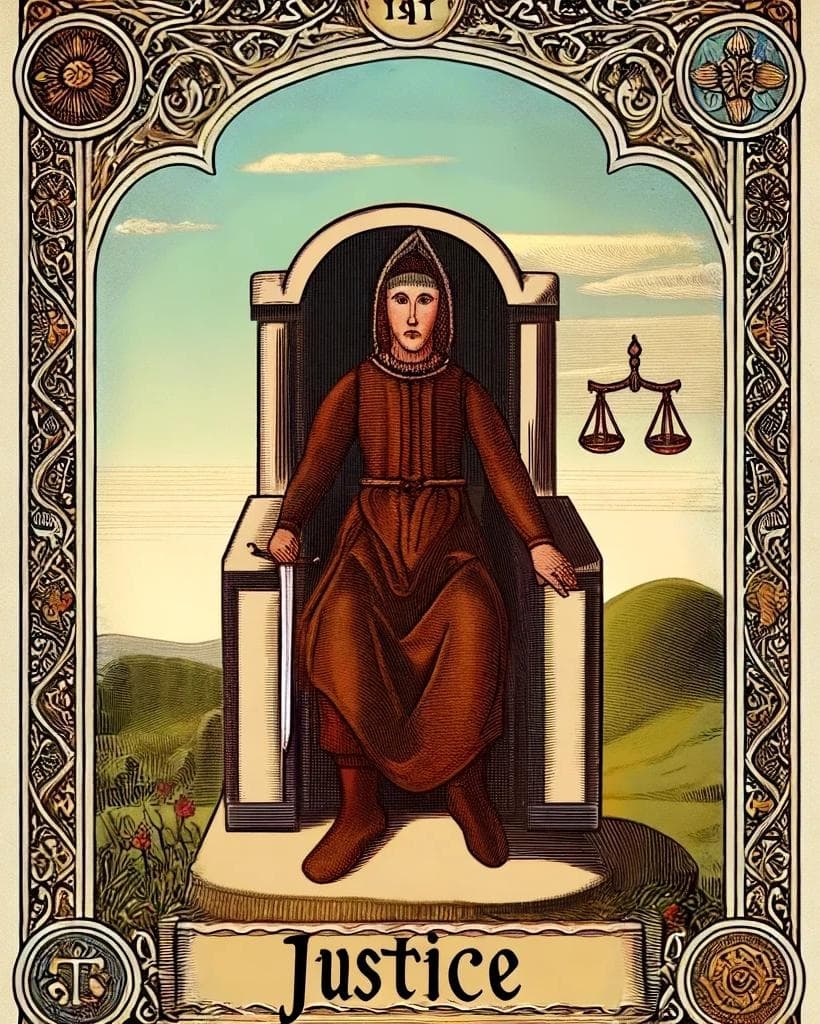 정의(Justice) 타로 카드