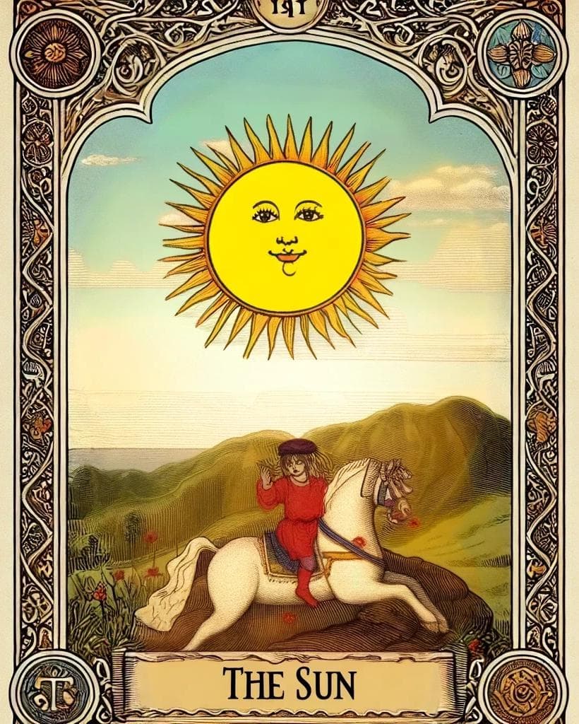 태양(The Sun) 타로 카드