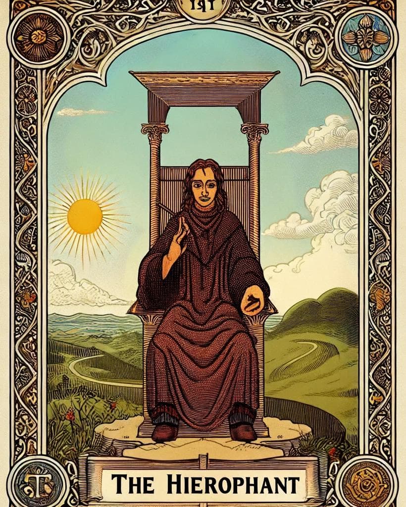 교황(The Hierophant) 타로 카드